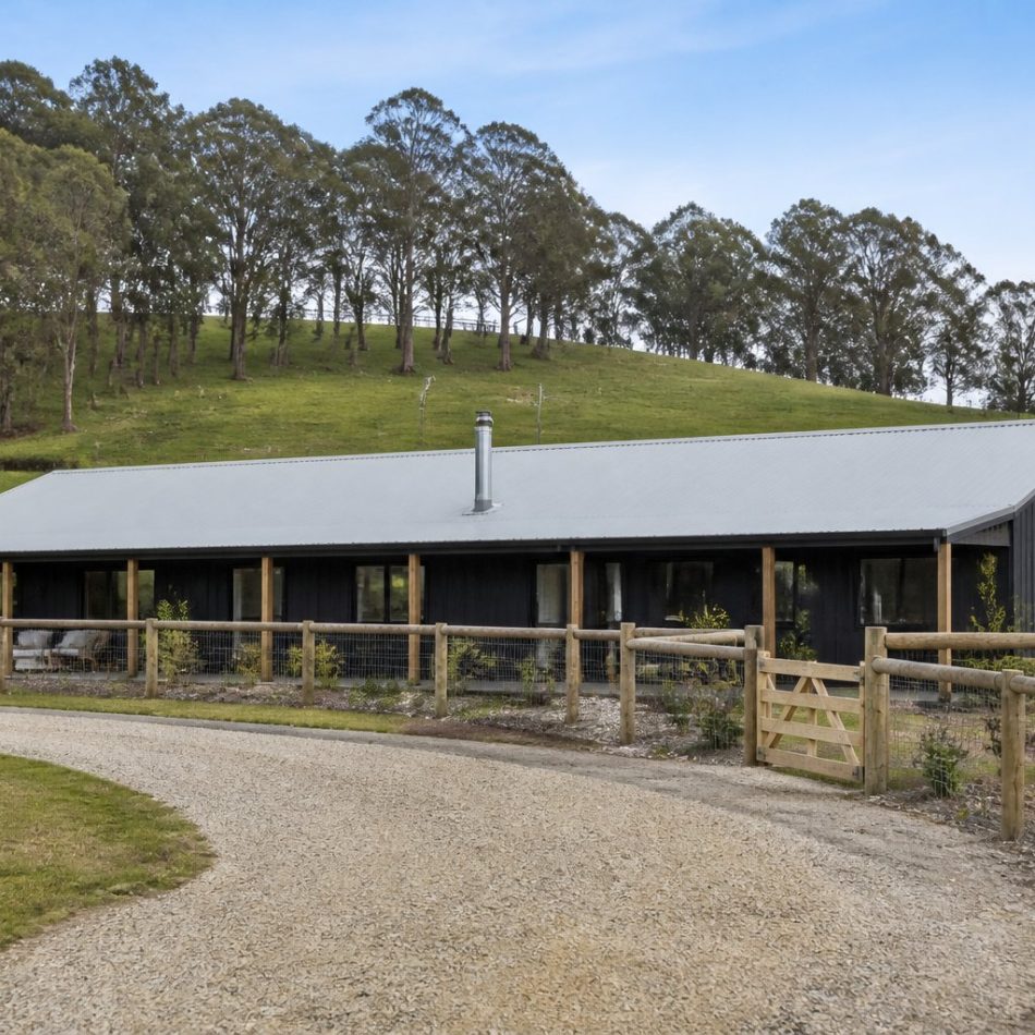 rural Australian home with a pale grey corrugated Colorbond roof